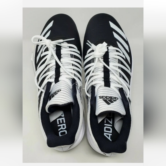 Adidas Afterburner 6 Baseball Cleats Metal Black White Men’s Size Multi DB3433 - Picture 9 of 13